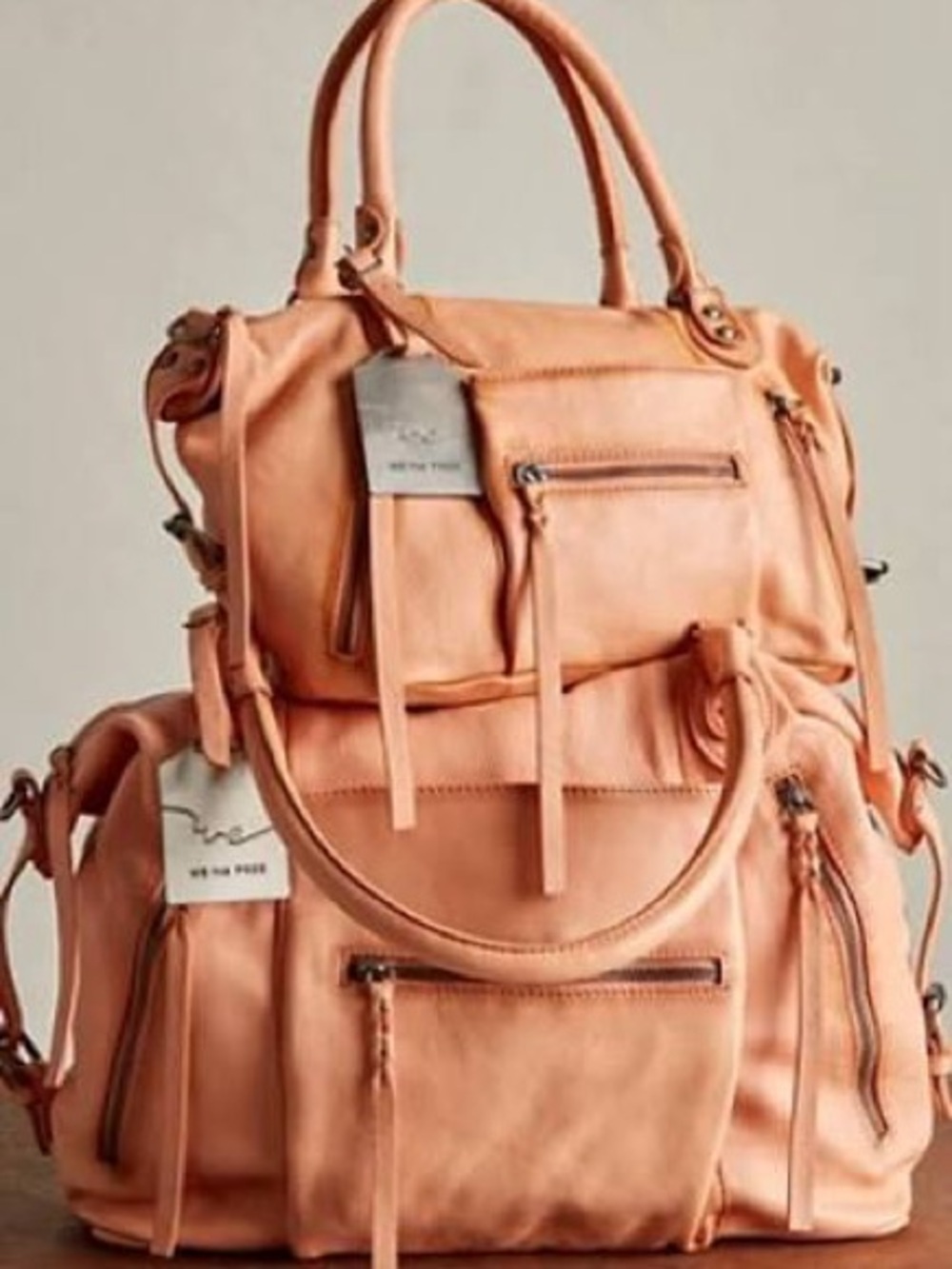 F.P. We The Free Baby Emerson Tote in Apricot, NWT - Picture 5 of 5